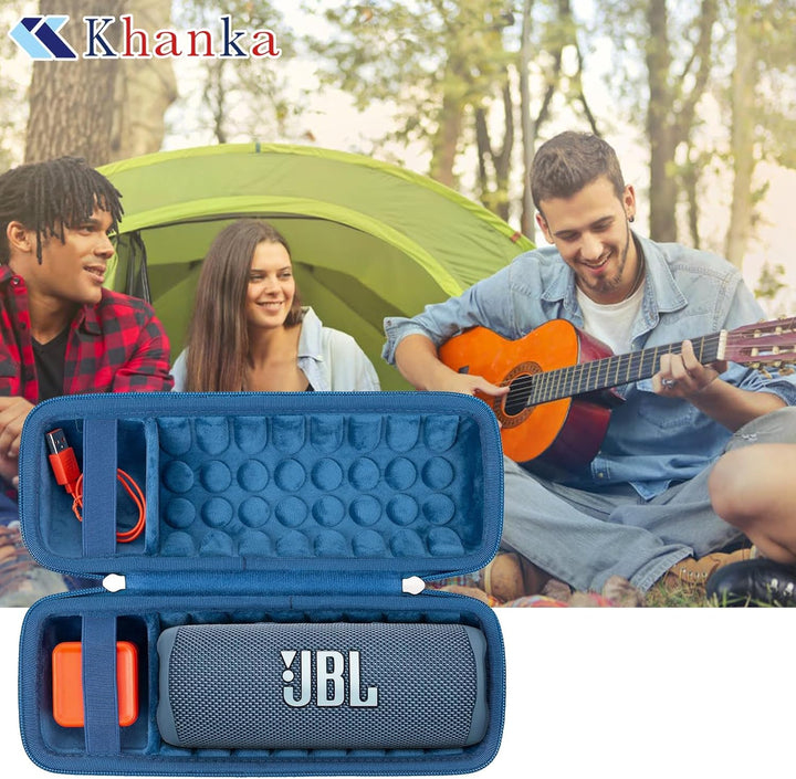 Khanka für JBL Flip 7 / Flip 6 wasserdichte tragbare Bluetooth-Lautsprecher Hartschalen-Reise-Aufbew