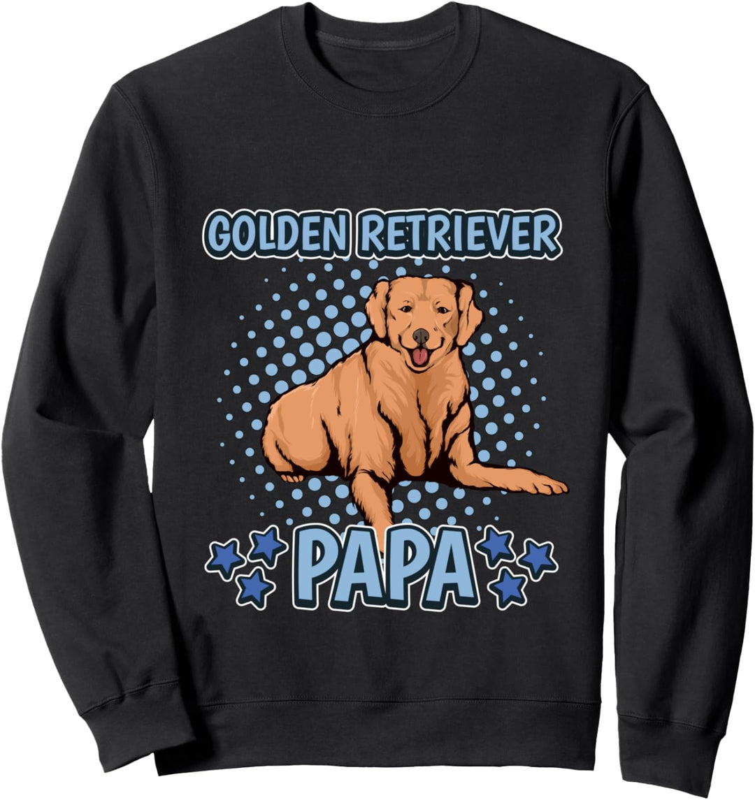 Herren Golden Retriever Papa Vater Vatertag Golden Retriever Sweatshirt