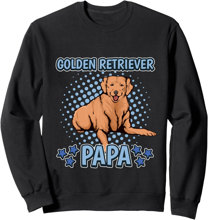 Herren Golden Retriever Papa Vater Vatertag Golden Retriever Sweatshirt