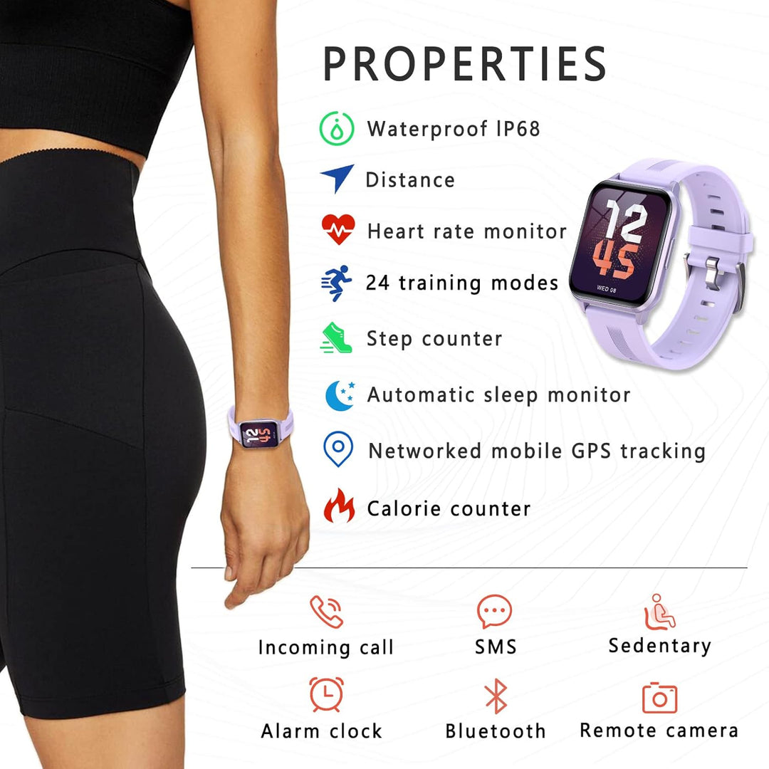 SUPBRO Smartwatch, Fitness Armband Tracker Touch Screen Uhr Wasserdicht IP68 Armbanduhr Smart Watch