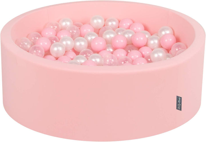 KiddyMoon Bällebad 90X30cm/200 Bälle ∅ 7Cm Bällepool Mit Bunten Bällen Für Mädchen Babys Kinder Rund