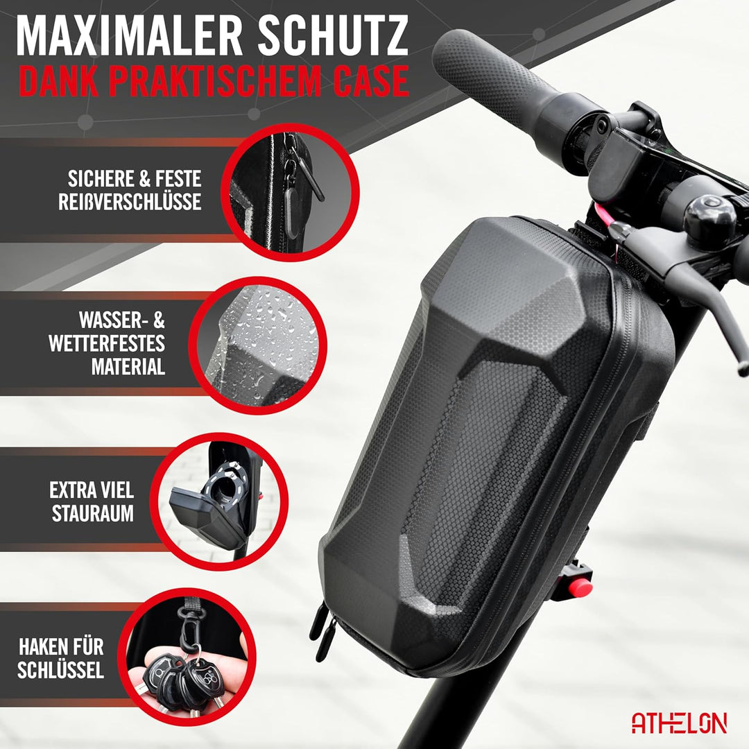 E Scooter Schloss [extra sicher] - Langes & schnittfestes Handschellenschloss für E-Scooter mit Krat