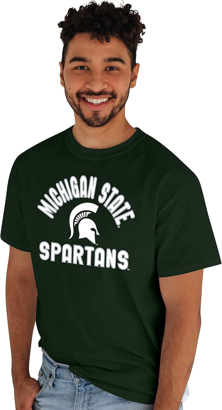 Blue 84 Herren Team Color T-Shirt Line Up Teamfarbe Farbe Michigan State Spartans XL, Michigan State