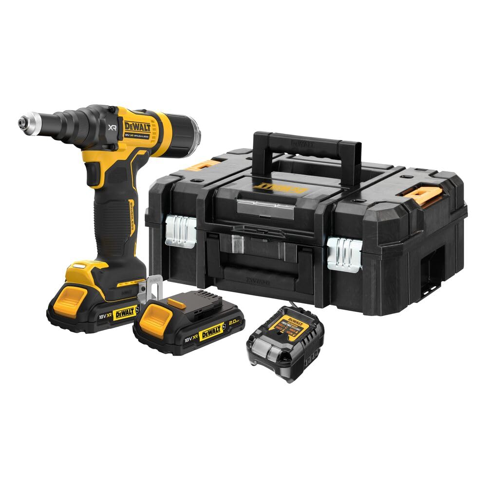 DEWALT DCF403D2GT-QW Akku-Nietgerät, 2,4 A, 4,8 mm