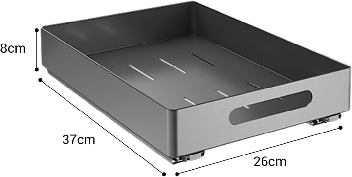 Heikoeco® Organizer Schublade, Teleskopschublade, Schrank Organizer, Hochwertige Auszugsführungen, a