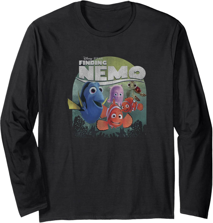 Disney Pixar Finding Nemo Group Shot Poster Langarmshirt
