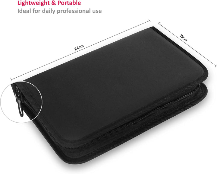 Fusspflege Etui - Podologie Aufbewahrungs Tasche Leer- Instrumententasche mit Inlett Fusspflegetasch