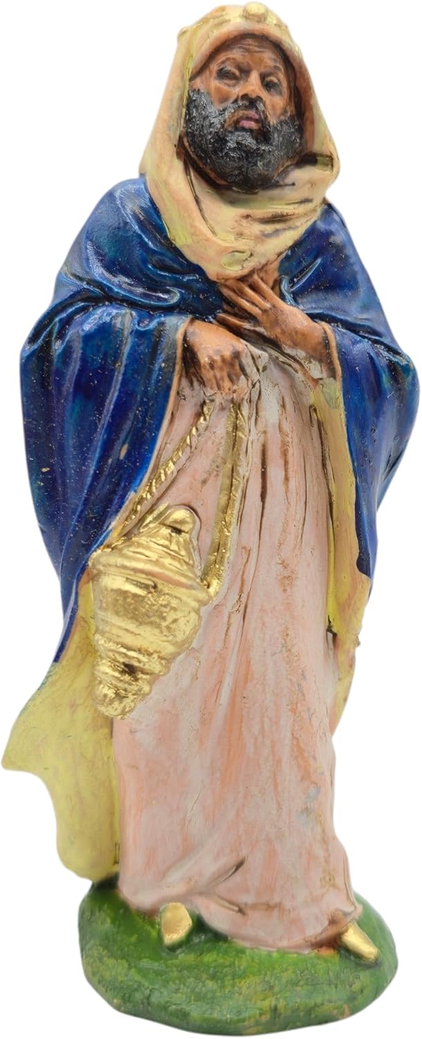 arkamii Krippenfiguren-Set Weihnachtskrippe handbemalt, hergestellt in Italien (Figuren, 12 cm) Figu