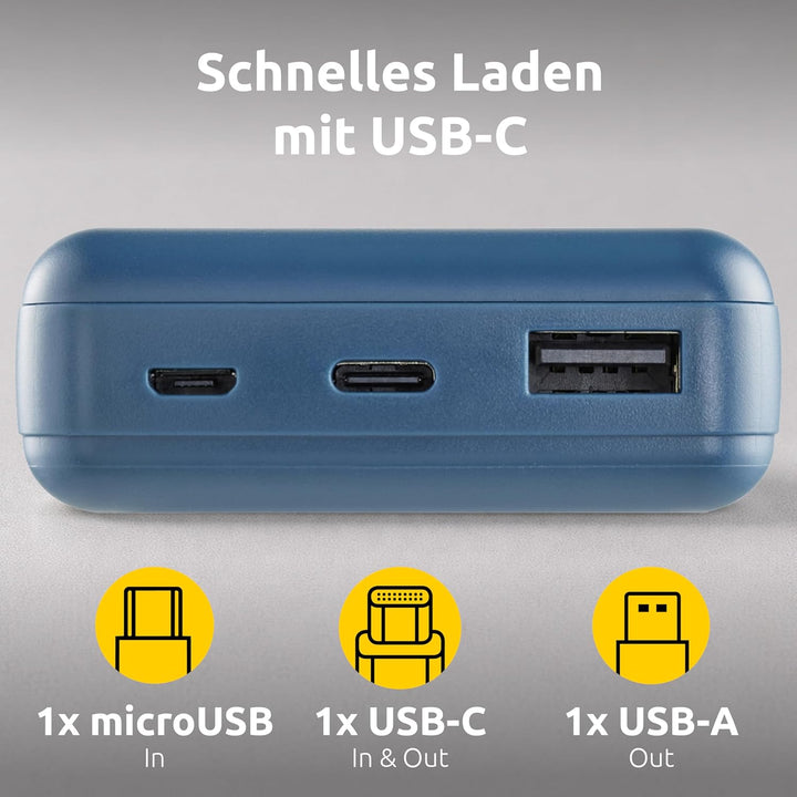 Intenso Powerbank XS10000 – 10.000 mAh – Kompakter externer Akku für iPhone, Smartphone, Tablet & Ka