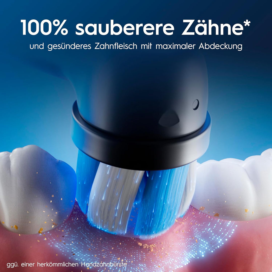 Oral-B iO Series 6 Elektrische Zahnbürste/Electric Toothbrush, Doppelpack & 3 Aufsteckbürsten, 5 Put