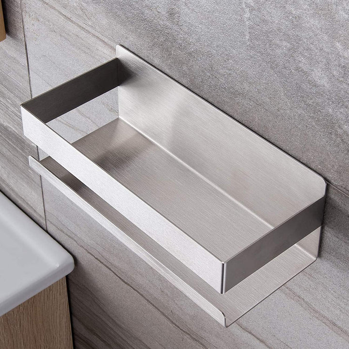 ZUNTO Duschregal, selbstklebend, Eckregal, SUS 304 Edelstahl 1 Pack Silber, 1 Pack Silber