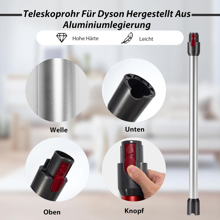 Verlängerungsrohr für Dyson Saugrohr V11 Kompatibel mit Dyson Rohr V15 V 11 V10 V8 V7, Starres Teles