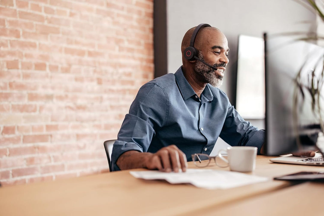 Jabra Evolve 65 TE (3. Ausgabe 2025) Kabellos Bluetooth-Stereo-Headset mit Geräuschunterdr.-Mikrofon