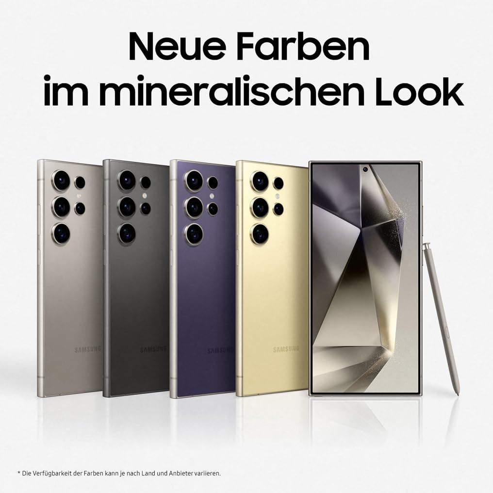 Samsung Galaxy S24 Ultra AI Smartphone, Android-Handy ohne Vertrag, 12GB RAM/256GB Speicher, 200-MP-