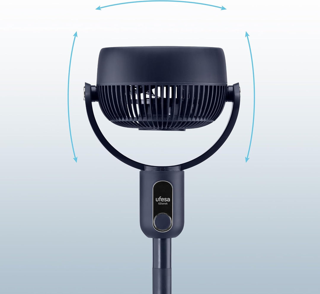 Ufesa 3D50 Umluftventilator ventilator mit 360º 3D-Oszillation, multidirektional, 50W, 2 Höhen, 3 Ge