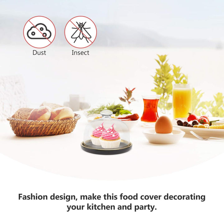 Cabilock Patisserie Glasglocke Cloche Dome Kuchen Display Abdeckung Kuchen Platte Mit Abdeckung Dess