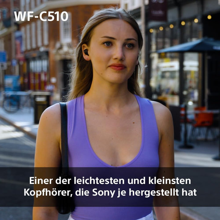 Sony WF-C510 Truly Wireless Kopfhörer - Kleine, leichte Bluetooth In-Ear-Kopfhörer mit Multipoint-Co