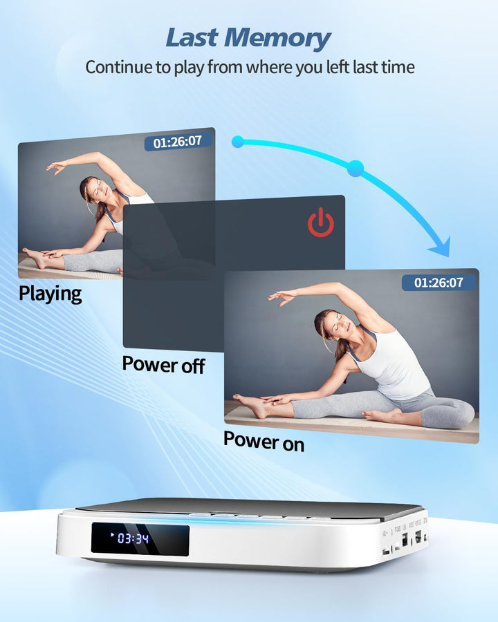 Mini-DVD-Player HDMI, kleine DVD-Player, grau