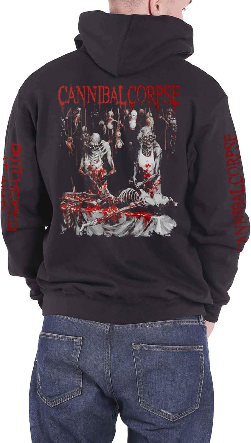 Cannibal Corpse Kapuzenpullover Butchered at Birth 2019 Nue offiziell Herren XL Schwarz, XL Schwarz