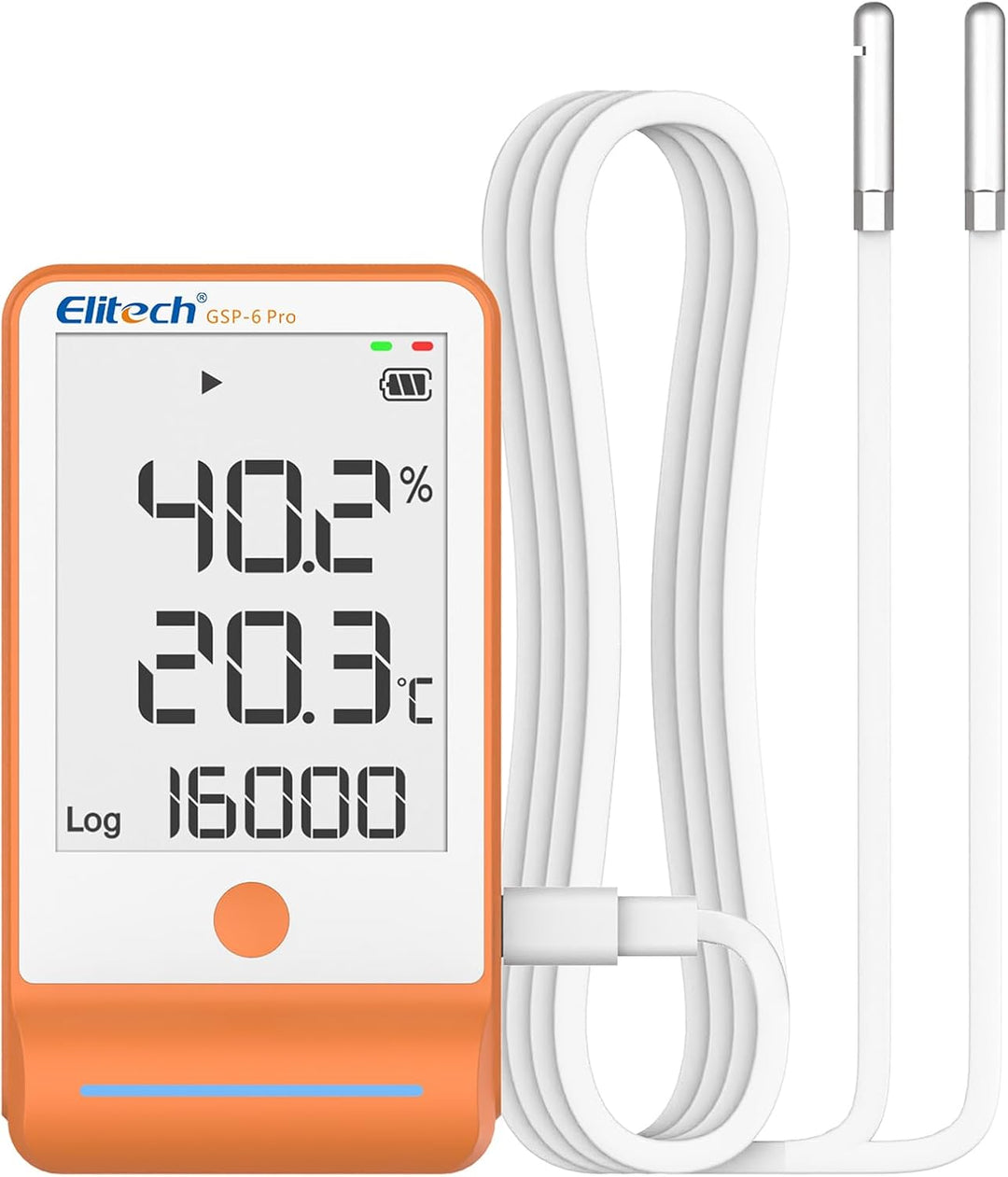 Elitech GSP-6 Temperatur Datenlogger Temperatur Luftfeuchtigkeits Datenlogger 16000 Punkte Aufnahmek