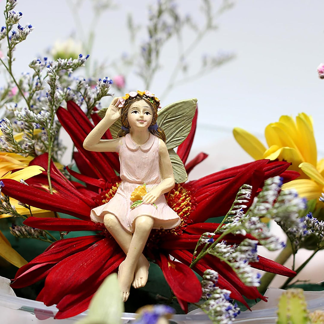 KOCNYDEY Elfen Figuren Garten Feengarten Zubehör Wichtel Figuren Miniatur Garten Feen Dekor Feenflüg