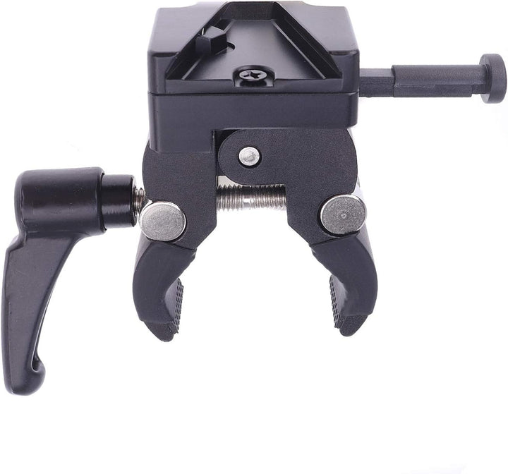 Fotga V-Mount Batterieadapter mit Super Clamp Crab Zangenclip zur Montage an Stativrohr-Stativstange
