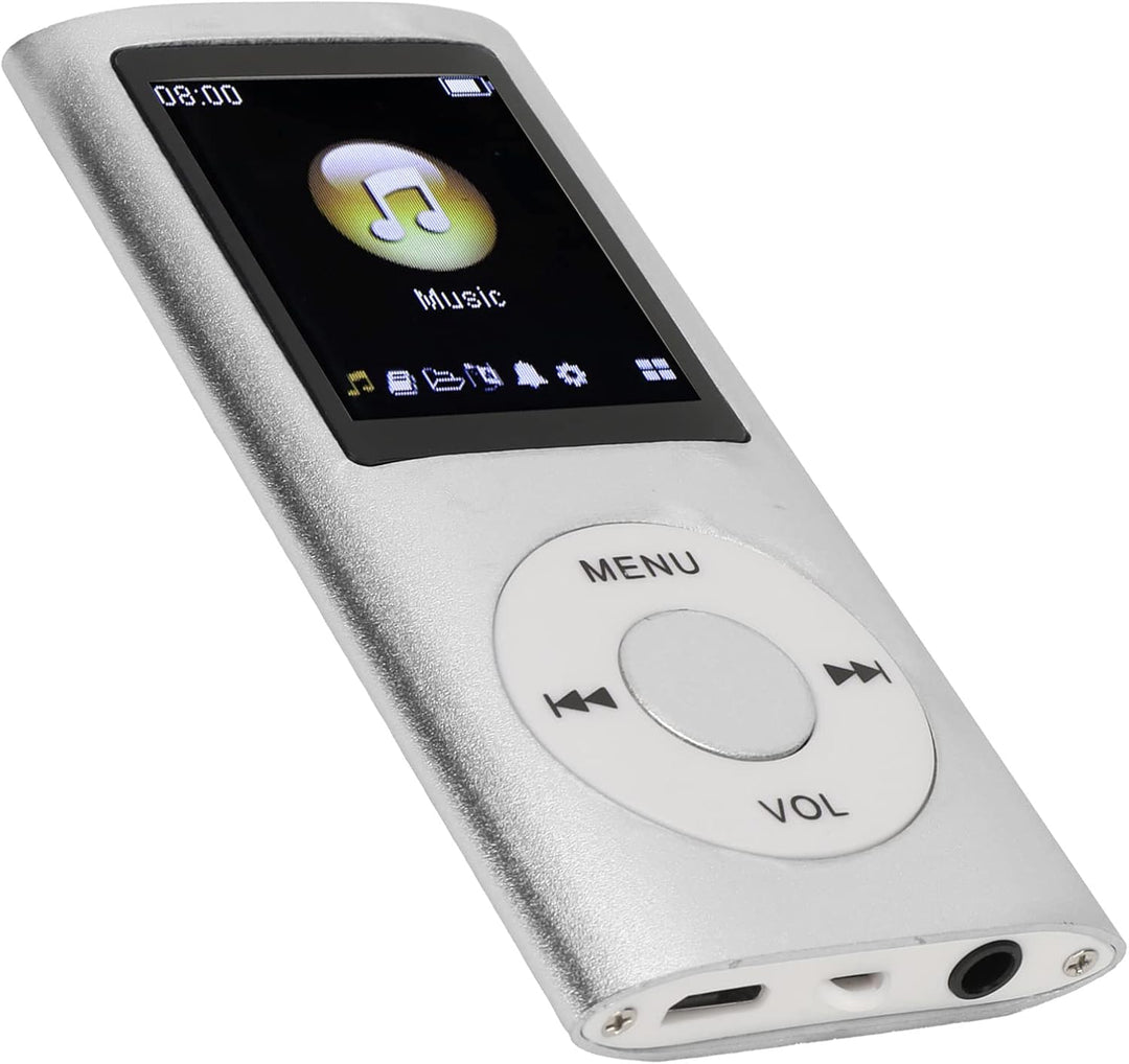 MP3 Player Stilvoller Multifunktionaler Musik Player mit Verlustfreiem Sound und Kopfhörern, Schlank