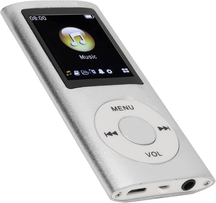 MP3 Player Stilvoller Multifunktionaler Musik Player mit Verlustfreiem Sound und Kopfhörern, Schlank