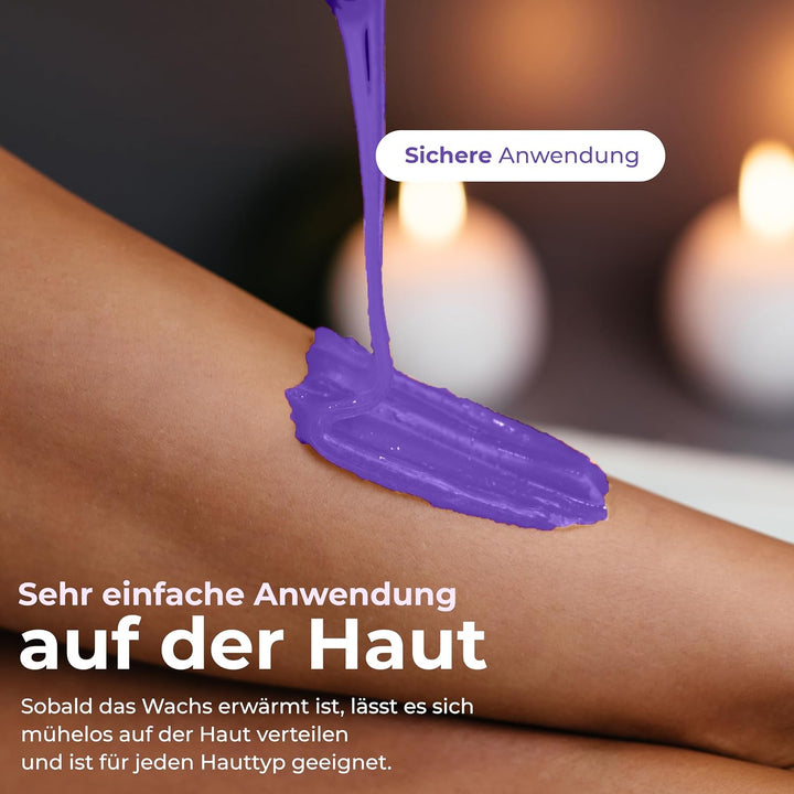 Heisswachs Perlen 1 kg – streifenfreies Warmwachs für Körper, Gesicht &amp; Intimbereich, Waxing Bohnen
