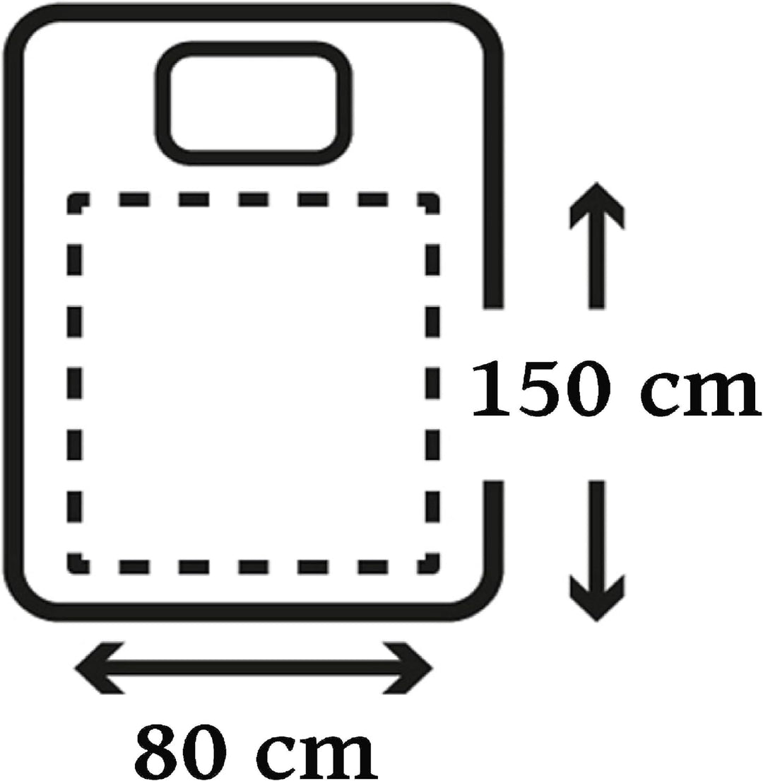 Steinborg Elektrische Heizdecke mit Abschaltautomatik | 150 x 80 cm | 6h Timer | bei 30° waschbar |