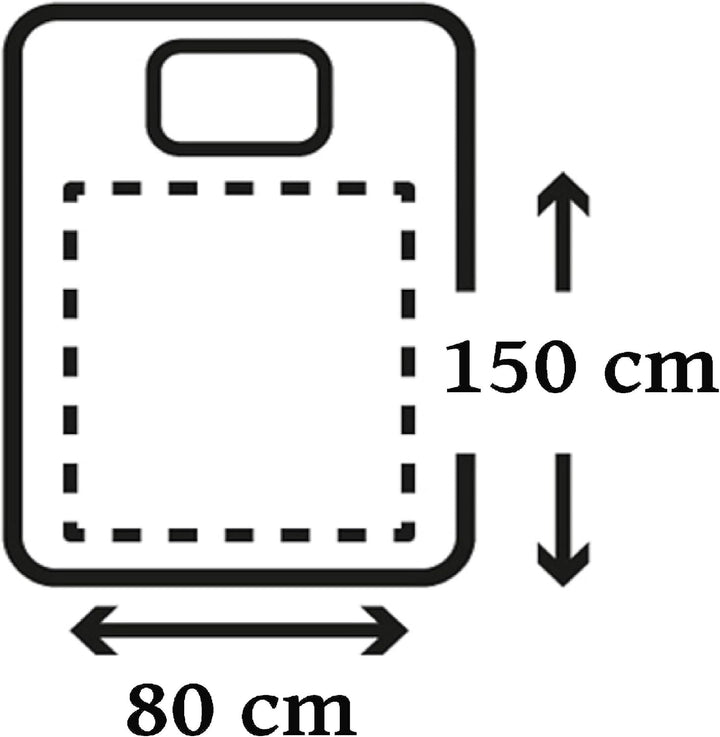 Steinborg Elektrische Heizdecke mit Abschaltautomatik | 150 x 80 cm | 6h Timer | bei 30° waschbar |