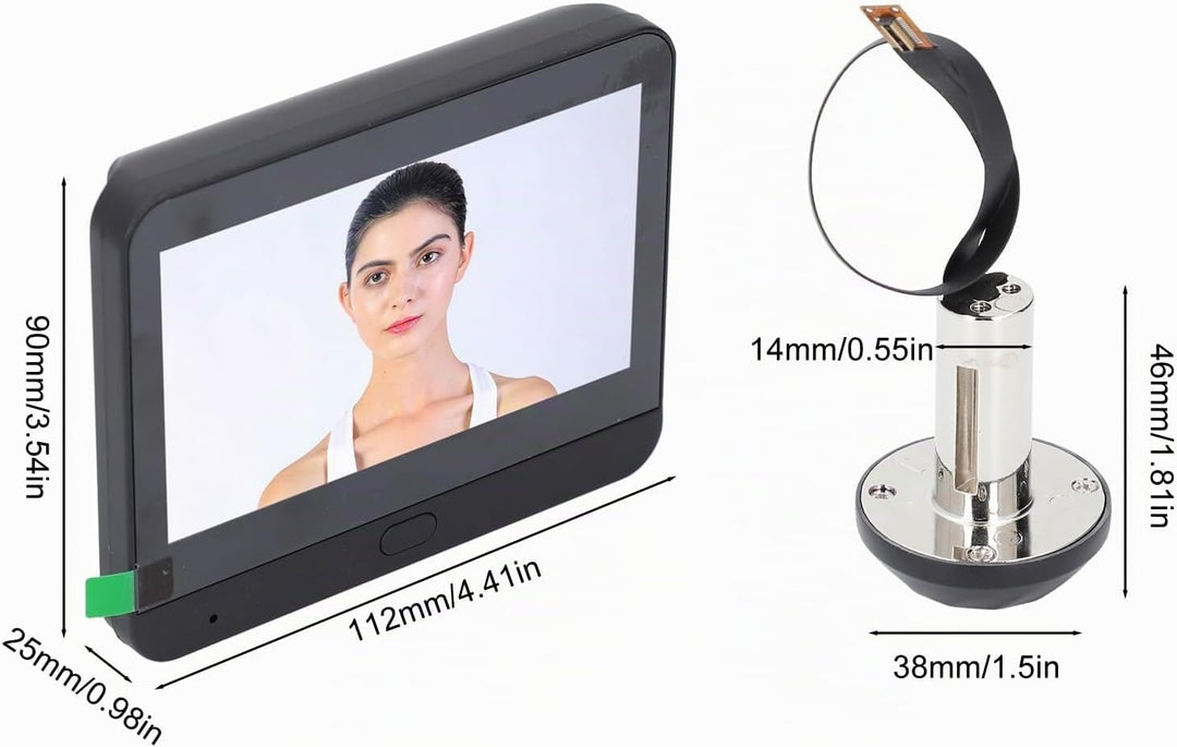 Bewinner 1080P Video Türklingel mit Kamera, 4,3-Zoll-LCD HD Bildschirm, 130° Weitwinkel, Visuelle Tü