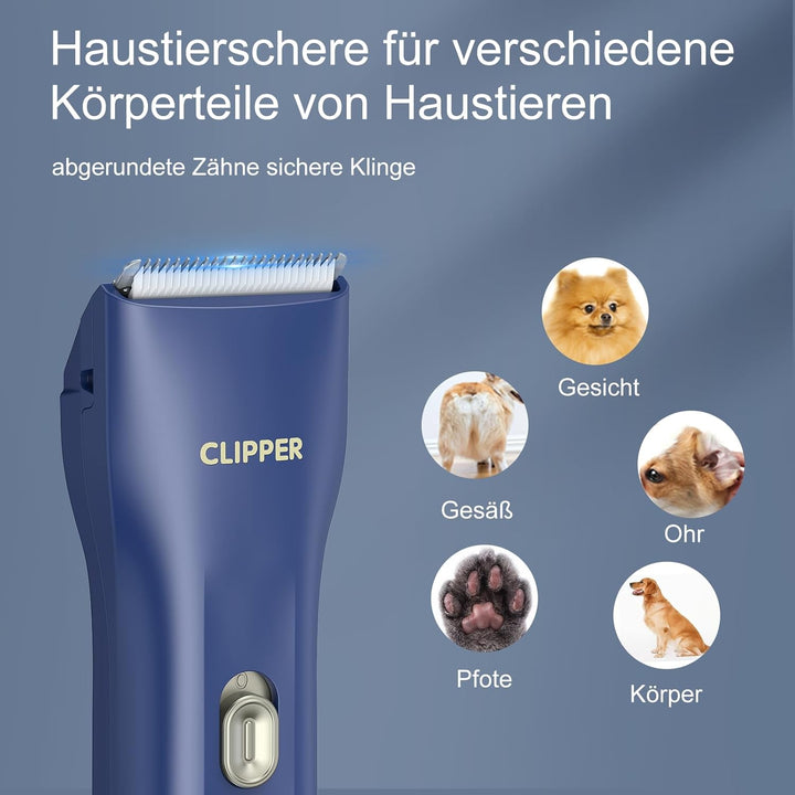 Professionelle Hundeschermaschine für dickes Fell, Schnurlos Katzen-Hund-Pflegeset, Wiederaufladbare