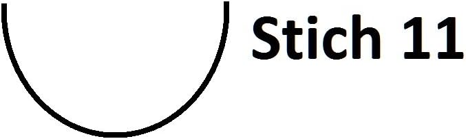 "KIRSCHEN" Werkzeuge 5720005 | Zierschutzeisen gebogen mit Birnenheft, 0,5mm, Stich 11 Stich 11 gebo