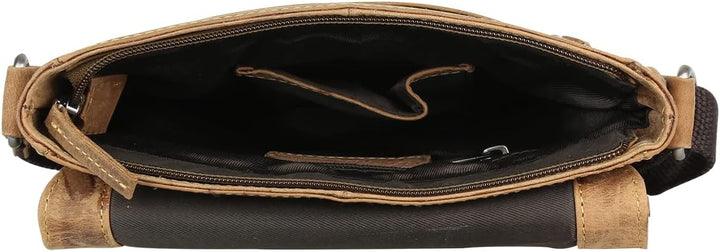 Greenburry Vintage Umhängetasche Leder 22 cm