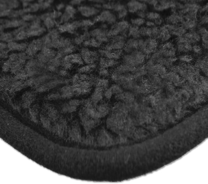 Tierdecke Haustierdecke Kuscheldecke Hundebett Katzendecke (Lammflor - Design / 70x100 cm/schwarz -