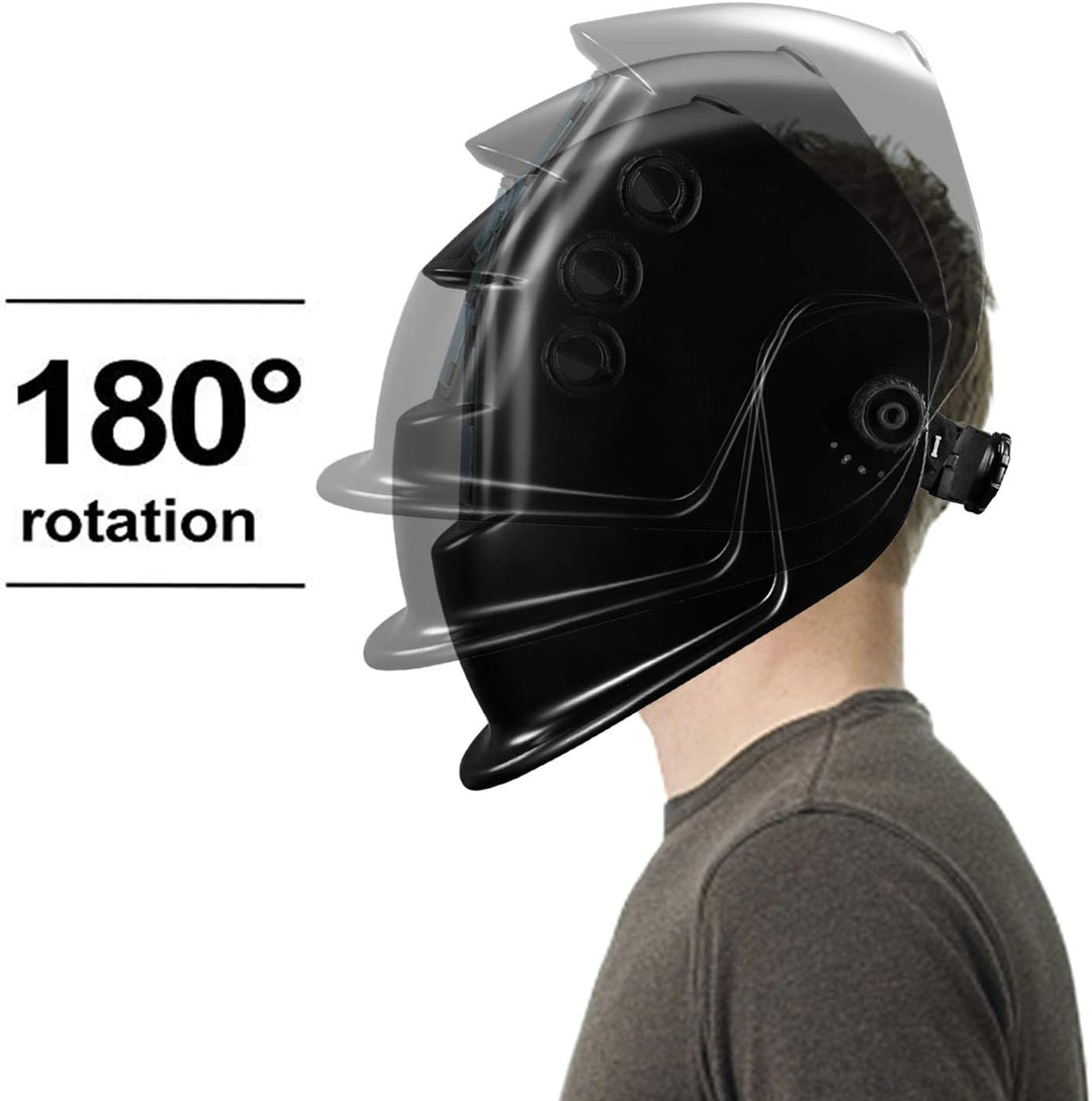 DEKOPRO Auto Verdunkelung Solar Schweisshelm ARC WIG MIG Schweisser Objektiv Schleifmaske New Black