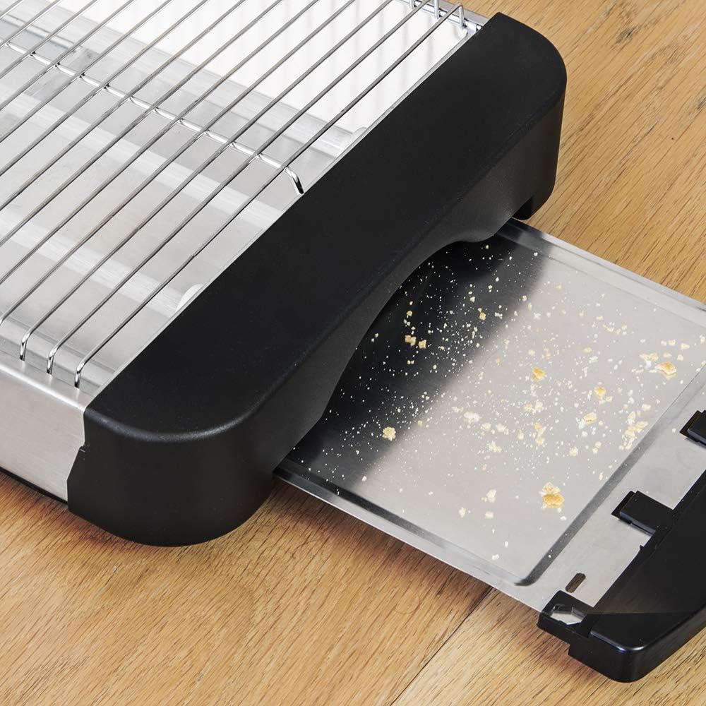 Cecotec Flachtoaster Turbo EasyToast Basic. 3 Quarzheizkörper, 6 Leistungsstufen, Krümelschublade, K