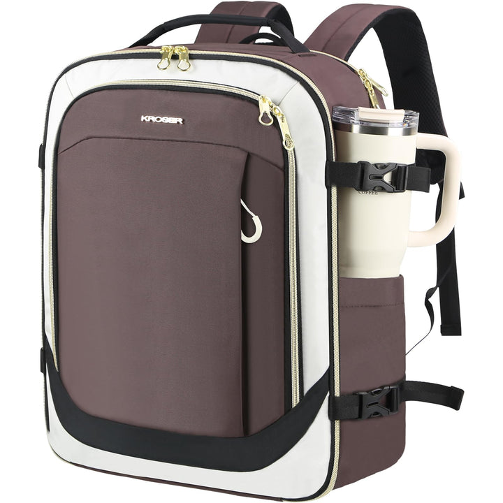 KROSER Laptop Rucksack 17,3 Zoll Handgepäck Daypack wasserabweisende Multifunktions-Laptoptasche für
