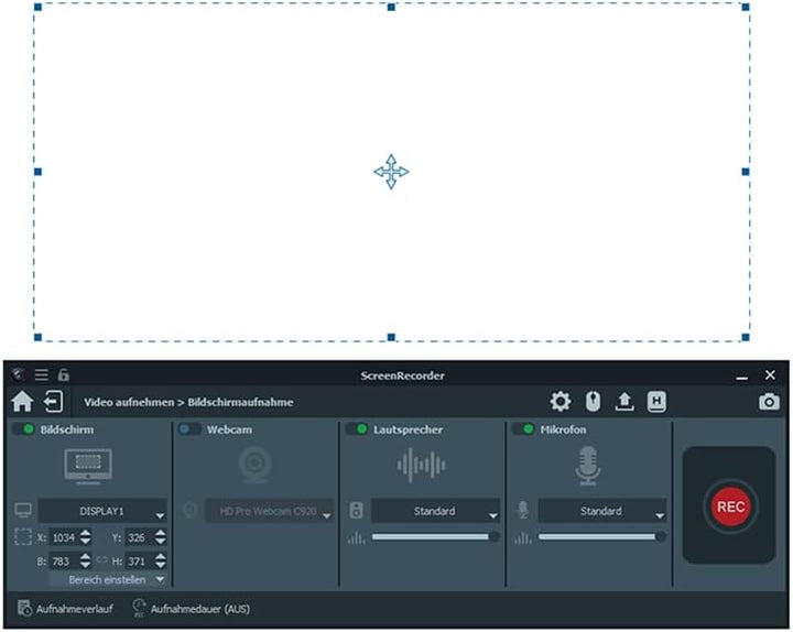 Screen Recorder - Videos, Audio und Screenshots aufnehmen am PC - für 3 PCs - lebenslange Laufzeit f