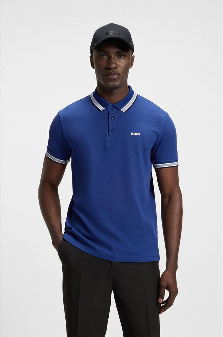 BOSS Green Herren Poloshirt Paddy Polo XXL Neu - Mittelblau420, Polo XXL Neu - Mittelblau420