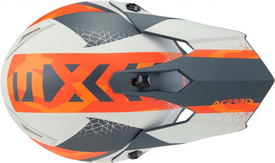 ACERBIS Helm Impact Steel Junior Orange/Grau T52 XXS grau, XXS grau