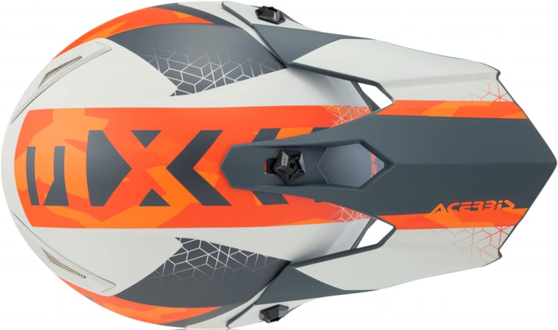 ACERBIS Helm Impact Steel Junior Orange/Grau T52 XXS grau, XXS grau