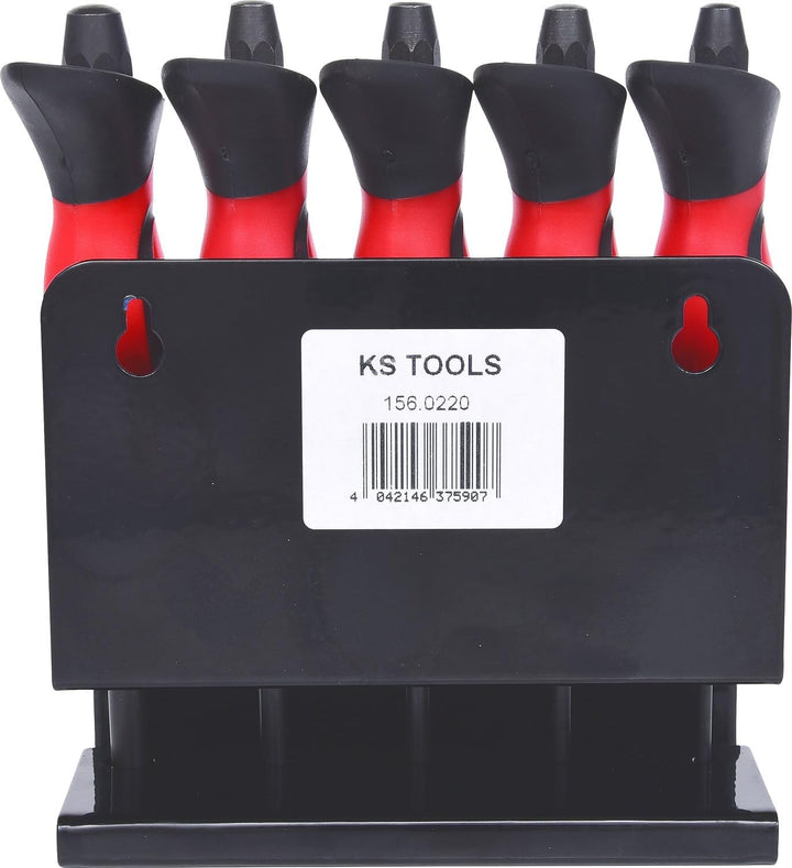 KS Tools 156.0220 Durchtreiber-Satz mit Handschutzgriff,5-tlg
