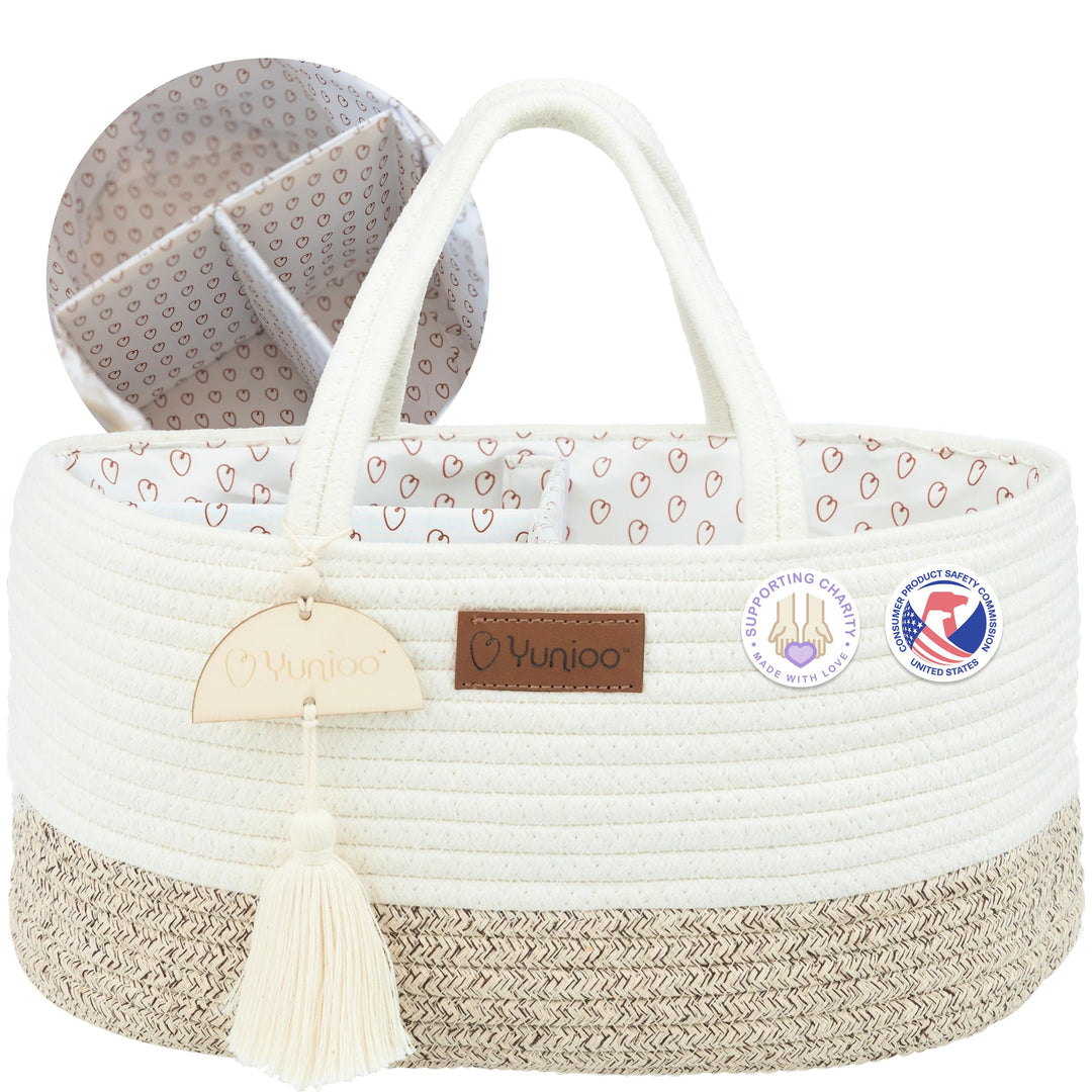 Yunioo Baby Wickel Organizer für Wickelutensilien und Wickeltisch zubehör, Wickeltisch Organizer, Wi