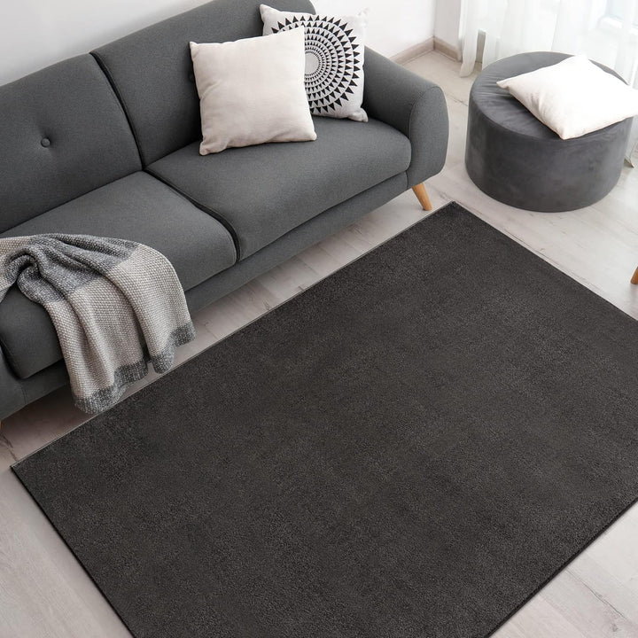 Impression Kurzflor-Wohnzimmerteppich - Schlichte Moderne Teppiche für Schlafzimmer, Büro, Flur, Küc