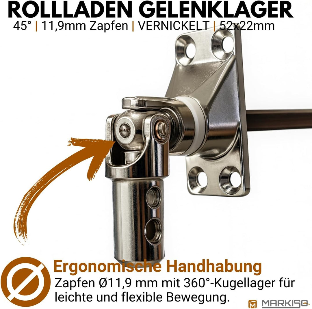 Rolladen Gelenklager 45° Lager Getriebe für Rolladen Rolladenlager Rolladen Kurbelgetriebe Gelenklag