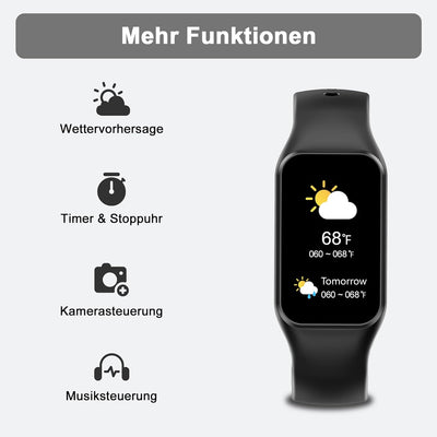 Blackview Smartwatch Herren Damen, Wasserdicht Fitnessuhr 1,47 Zoll Farbdisplay, Fitness Tracker mit