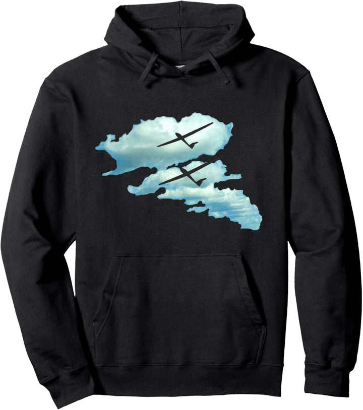 Wolkenstrasse Segelflieger Segelflugzeug Pilot gleiten Pullover Hoodie