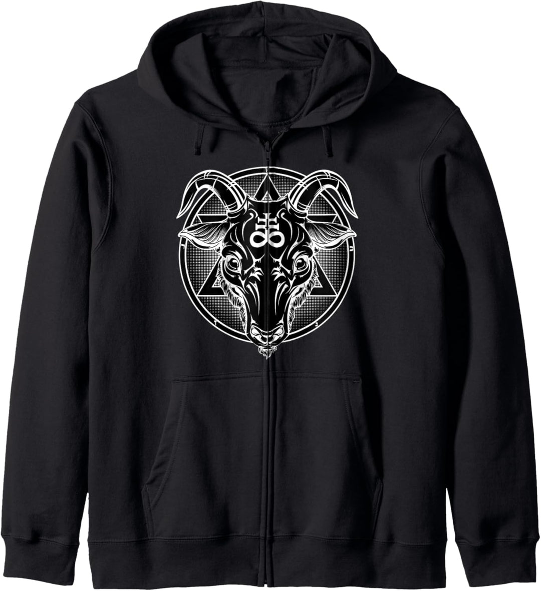 Pentagramm Baphomet Satanist Ziege Hail Satan Geschenk Kapuzenjacke